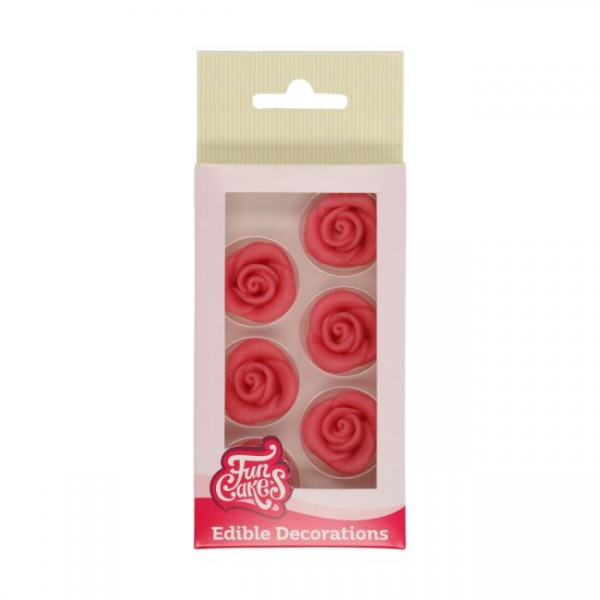 Marzipan Decorations - Pink Roses